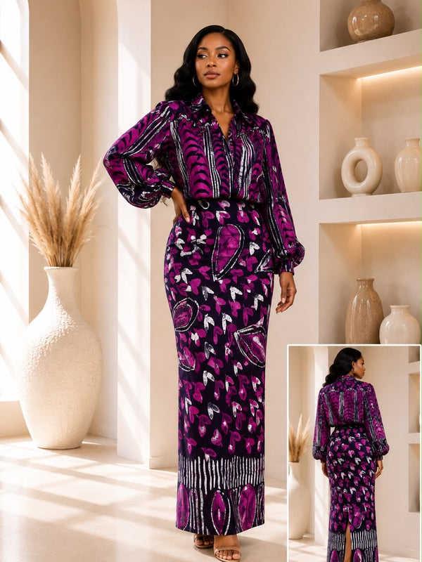 Banke Adire 2-Piece skirt set