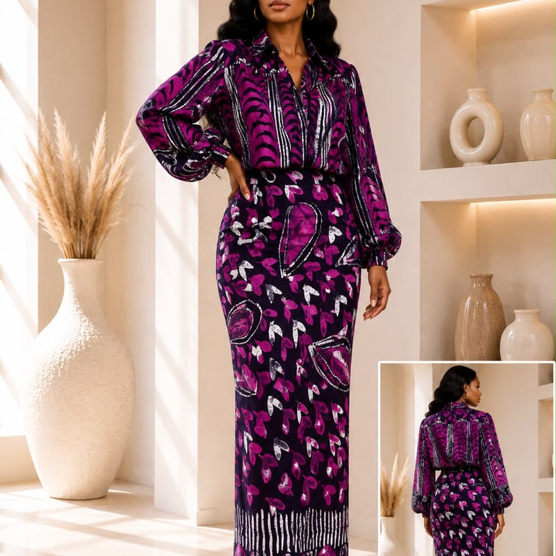 Banke Adire 2-Piece skirt set
