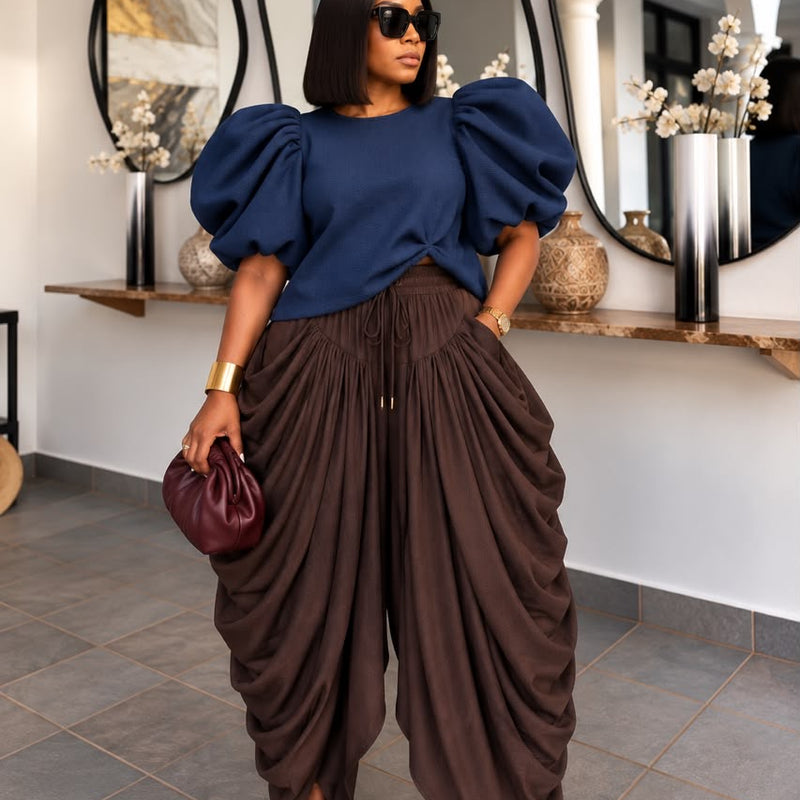 Assumpta Voluminous Sleeve Top