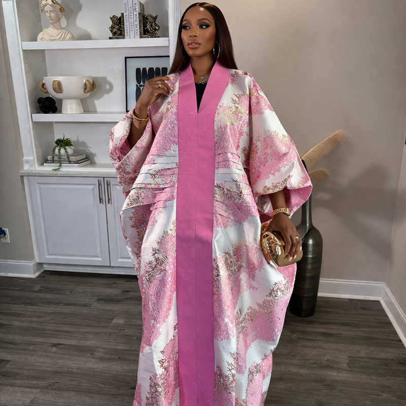 LEBA Damax Boubou Kaftan – Luxury African Maxi Dress | Elegant Statement Kaftan for Women