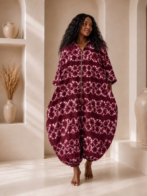 BENITA ADIRE BALLOON JUMPSUIT