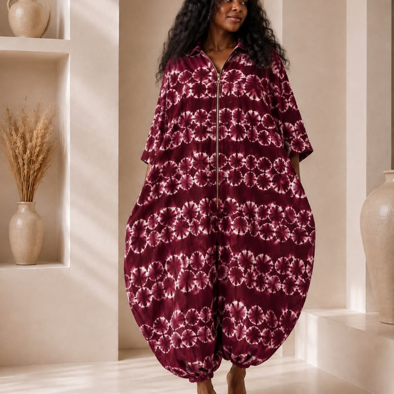 BENITA ADIRE BALLOON JUMPSUIT