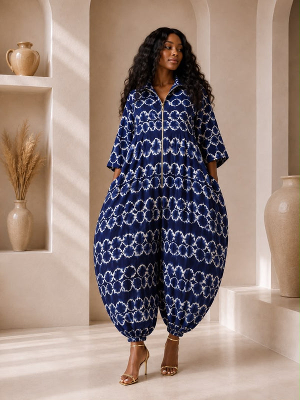 BENITA ADIRE BALLOON JUMPSUIT