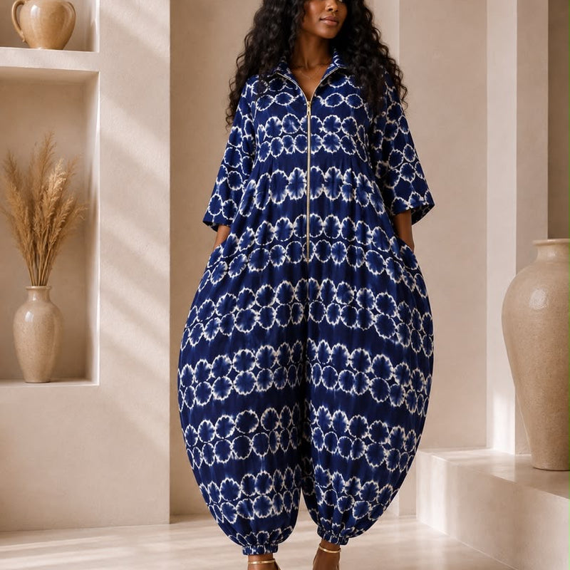 BENITA ADIRE BALLOON JUMPSUIT