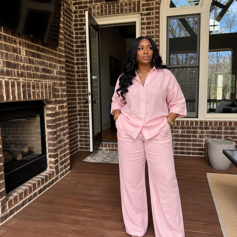 CARLINE LINEN 2-PIECE SET