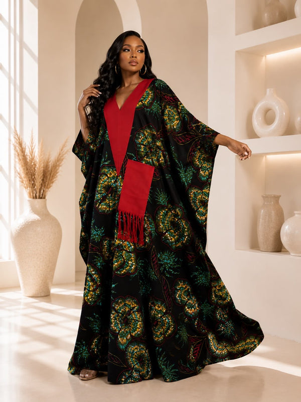 Ginika Ankara Kaftan Maxi Dress