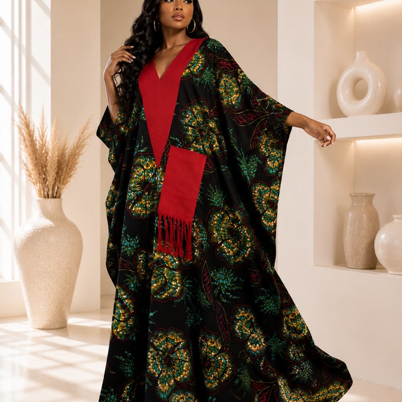 Ginika Ankara Kaftan Maxi Dress