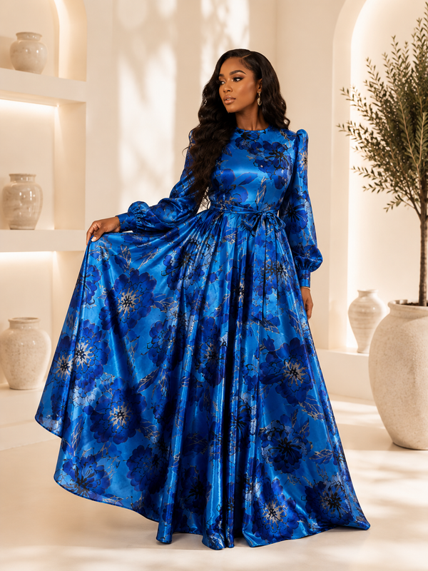 Azure Luxe Gown