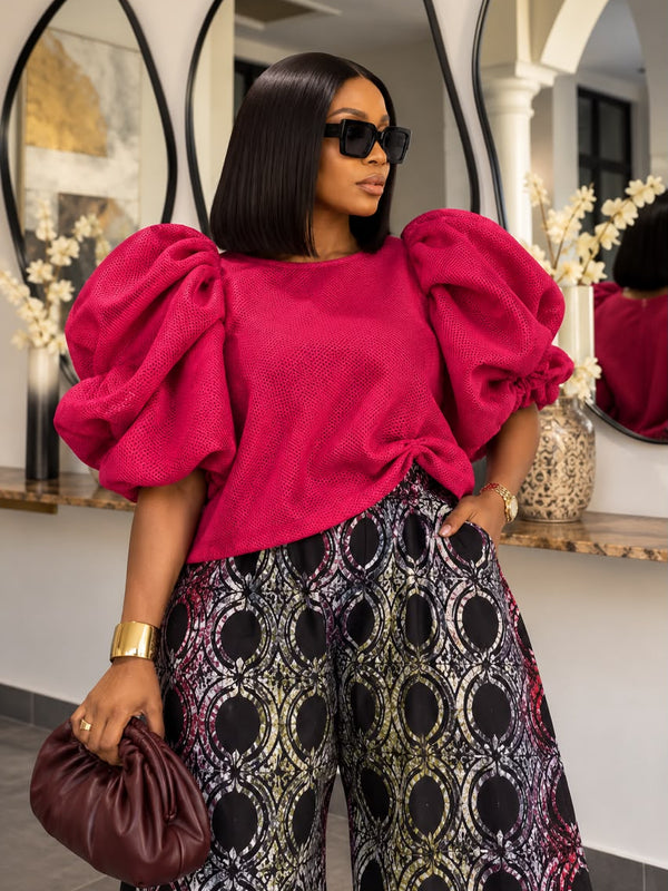 Assumpta Voluminous Sleeve Top