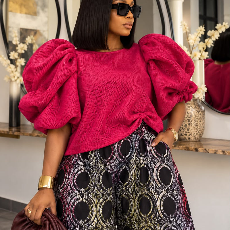 Assumpta Voluminous Sleeve Top