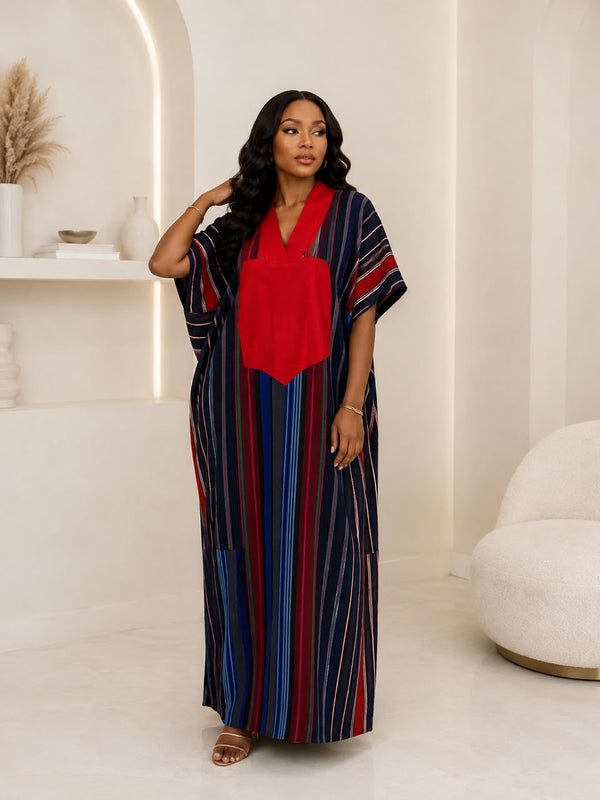 Bev Aso-Oke Boubou Kaftan