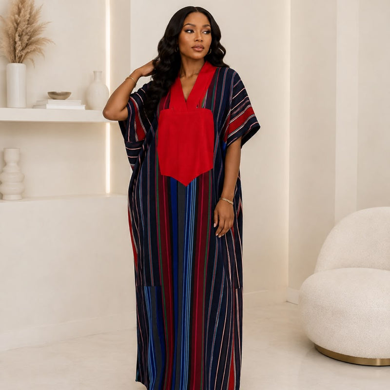 Bev Aso-Oke Boubou Kaftan