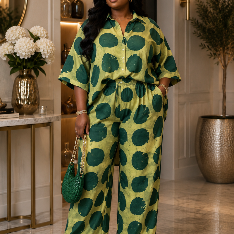 Simdi Ankara Print Two-Piece Matching Set – Luxury African Fashion