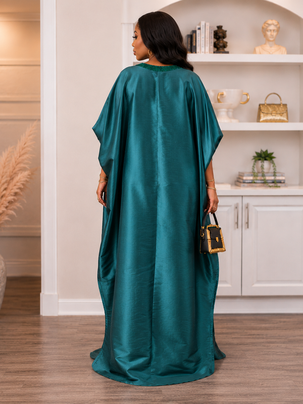 Lolo Luxe Beaded Kaftan | Luxury African Kaftan Dress | AsoÉlan