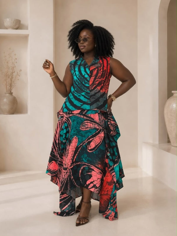 BONANG ADIRE HANKERCHIEF 2 PIECE SKIRT SET