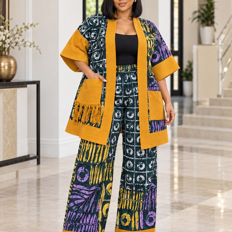 Oriki Ashoke & Adire 2-piece pant set