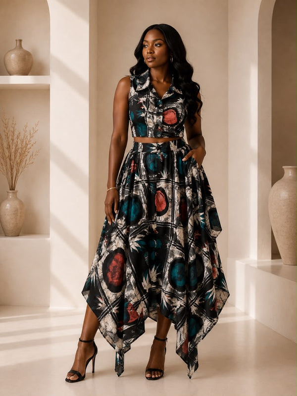 BONANG ADIRE HANKERCHIEF 2 PIECE SKIRT SET