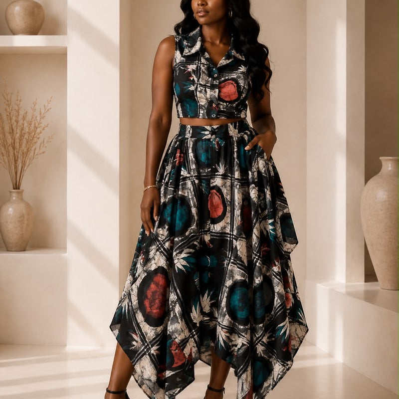 BONANG ADIRE HANKERCHIEF 2 PIECE SKIRT SET