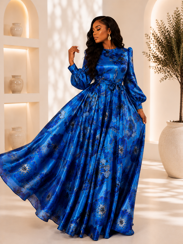 Azure Luxe Gown