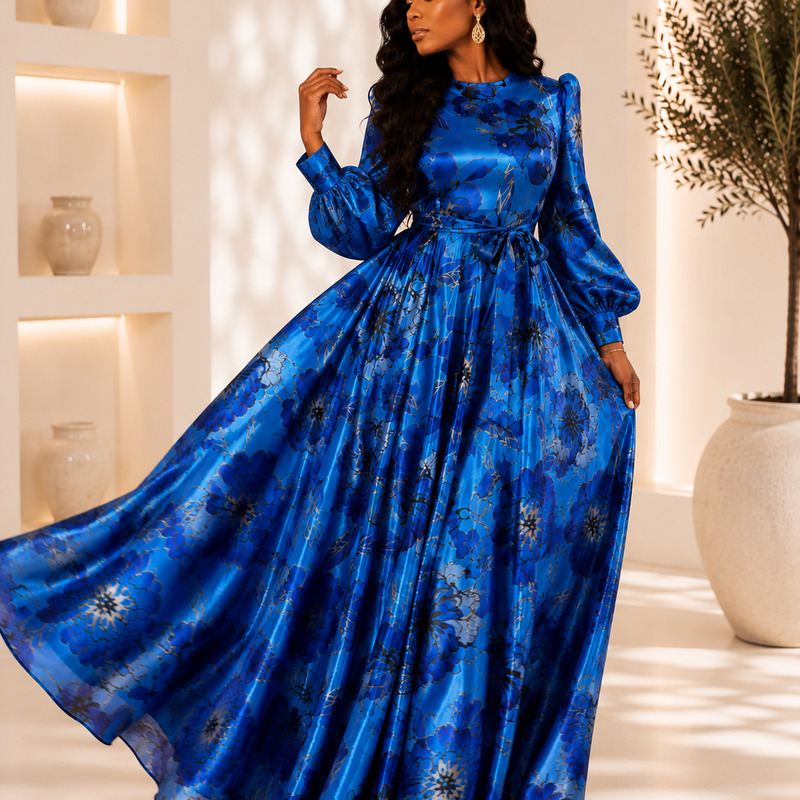 Azure Luxe Gown