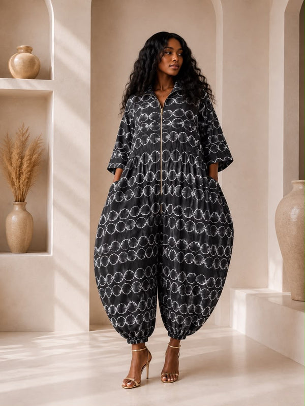 BENITA ADIRE BALLOON JUMPSUIT