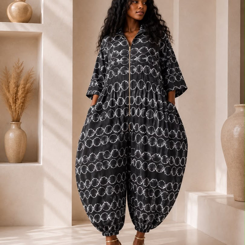 BENITA ADIRE BALLOON JUMPSUIT