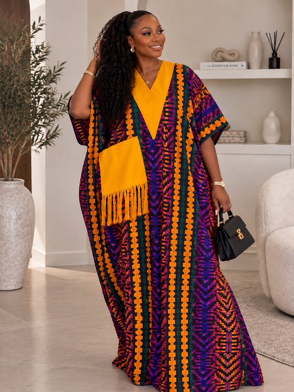 Ginika Ankara Kaftan Maxi Dress