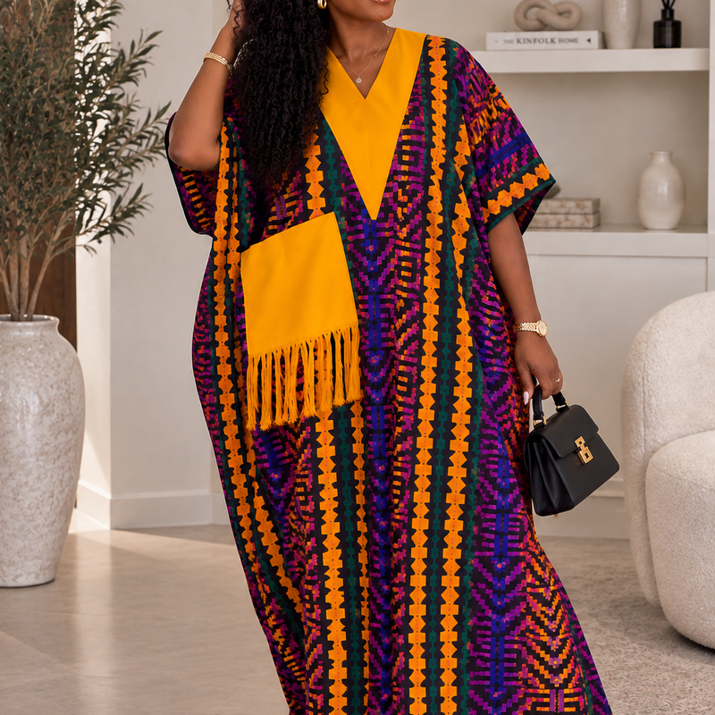 Ginika Ankara Kaftan Maxi Dress