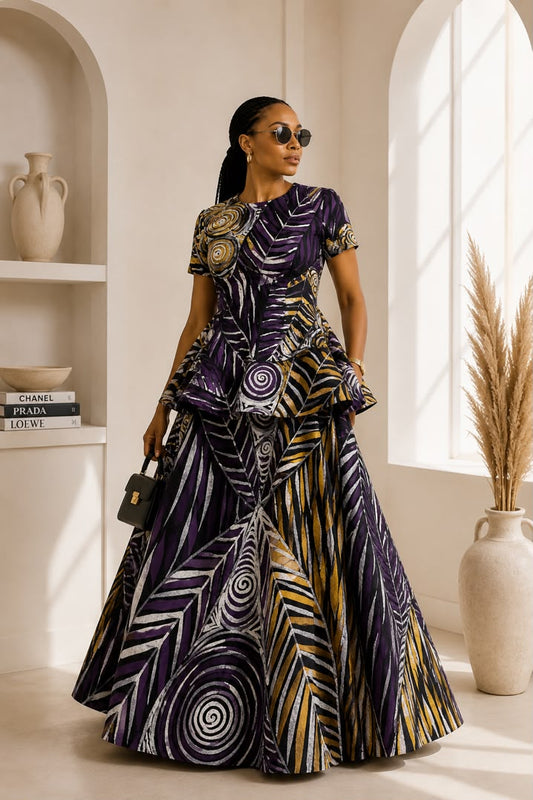Fifi Adire 2-Piece Skirt Set