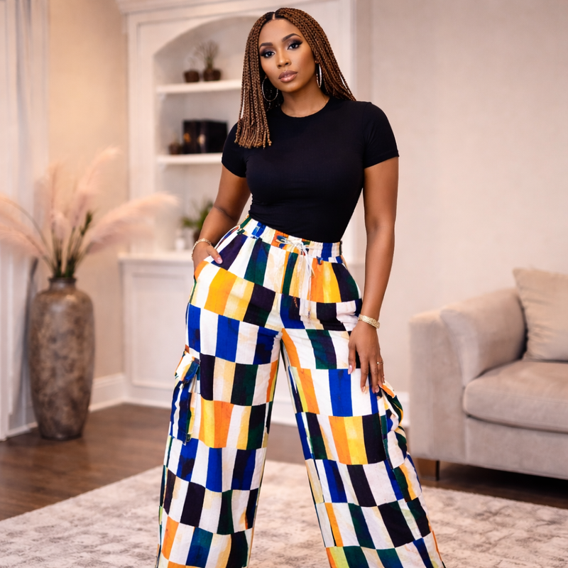 Mesoma Ankara Statement Pants