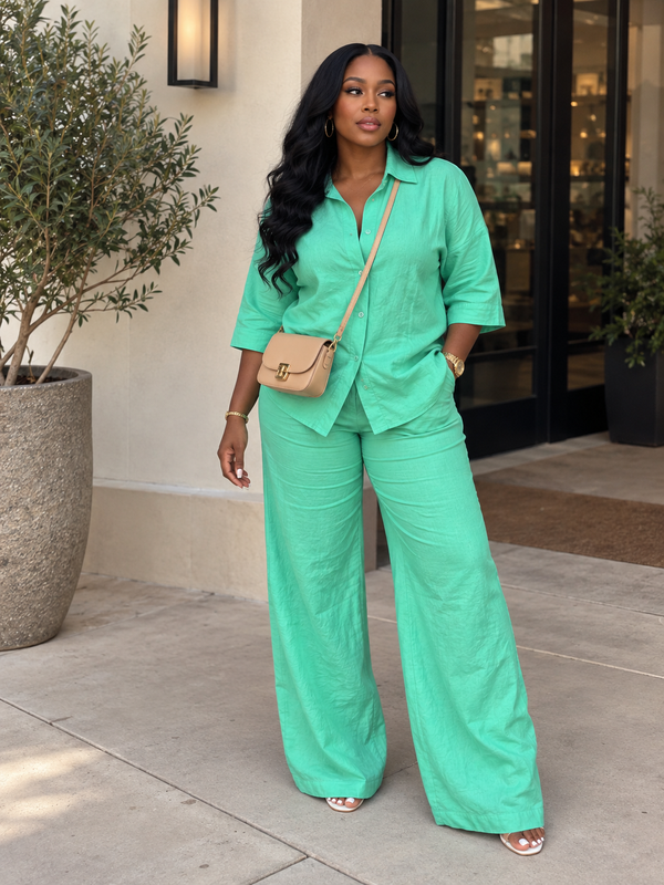 CARLINE LINEN 2-PIECE SET