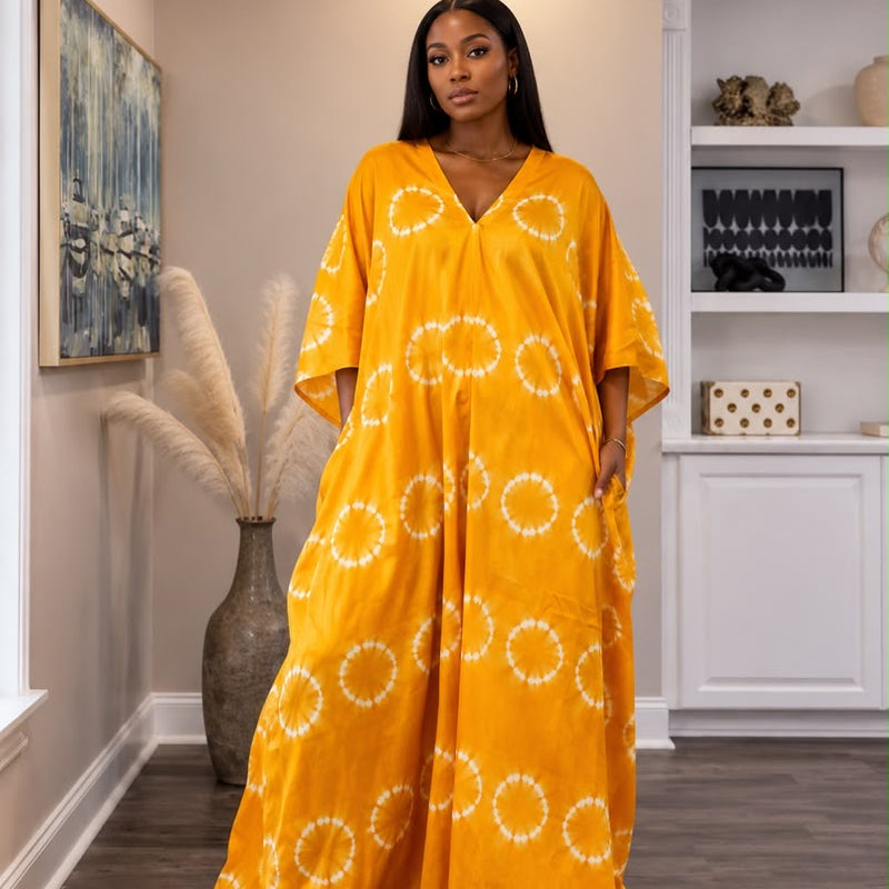 Kanene Adire Boubou Kaftan