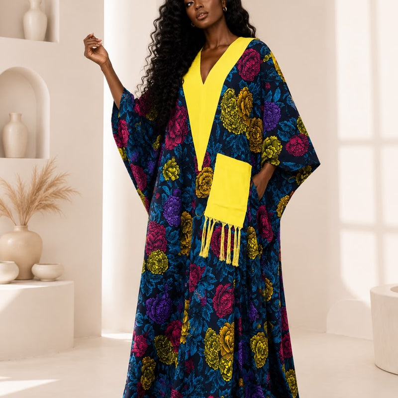 Ginika Ankara Kaftan Maxi Dress