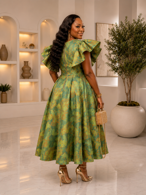 MARSHEA LUXE MIDI GOWN