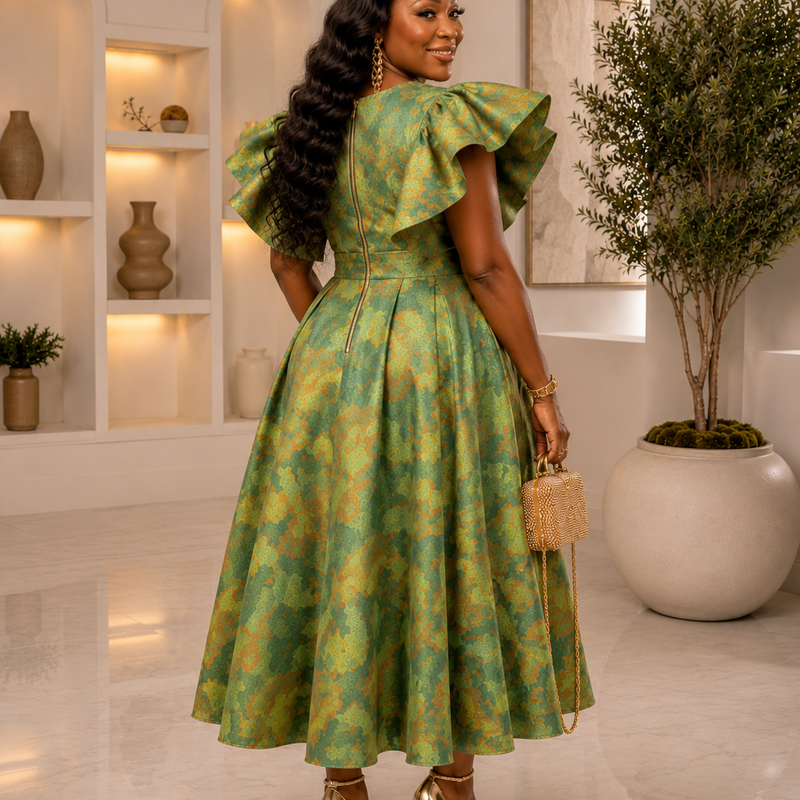 MARSHEA LUXE MIDI GOWN