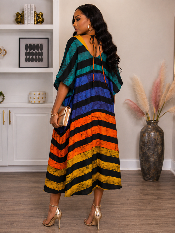 FADE ANKARA MIDI BOUBOU KAFTAN