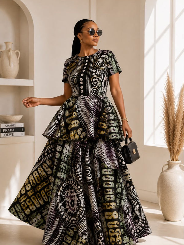 Fifi Adire 2-Piece Skirt Set