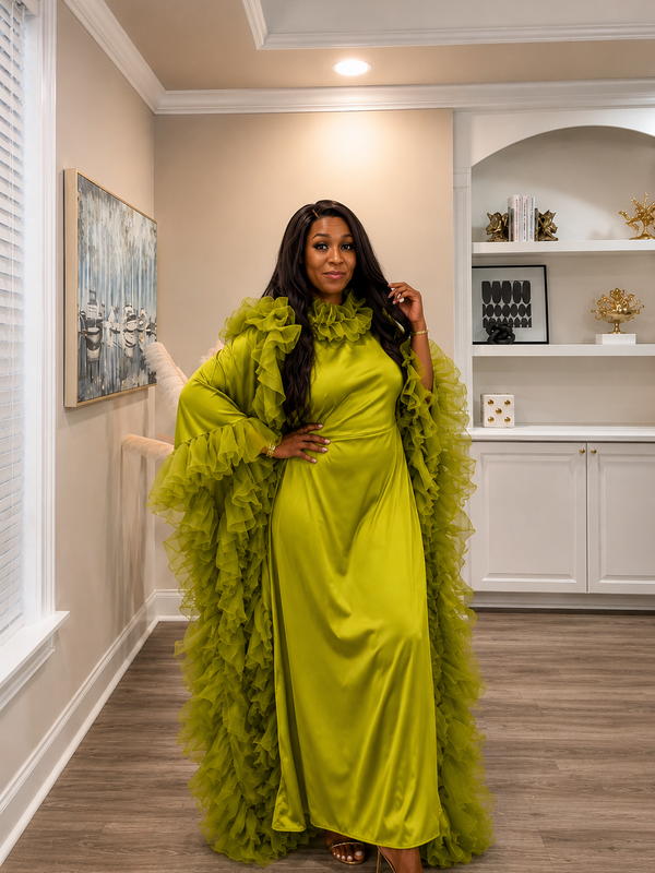 Ruby Luxe Silk Kaftan – Luxury Oversized Silk Resort wear & Loungewear