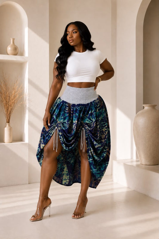 HELENA ADIRE DRAWSTRING SKIRT