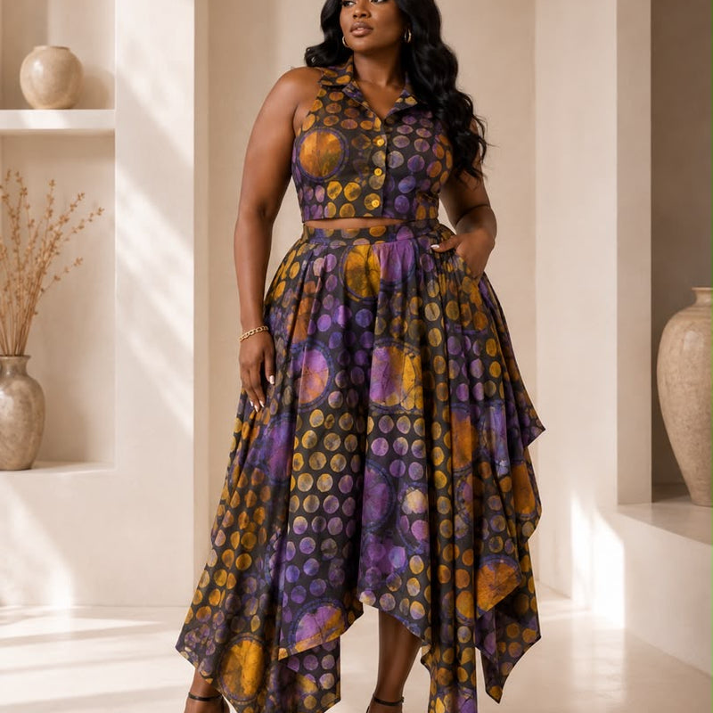 BONANG ADIRE HANKERCHIEF 2 PIECE SKIRT SET