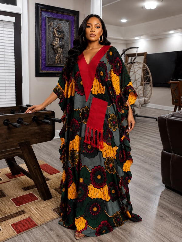 Ginika Ankara Kaftan Maxi Dress