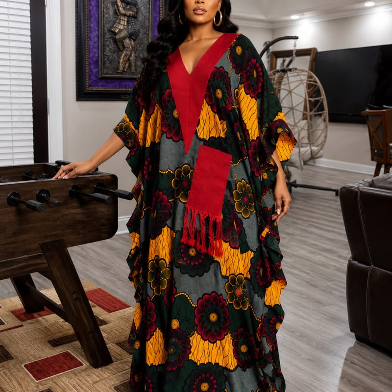 Ginika Ankara Kaftan Maxi Dress