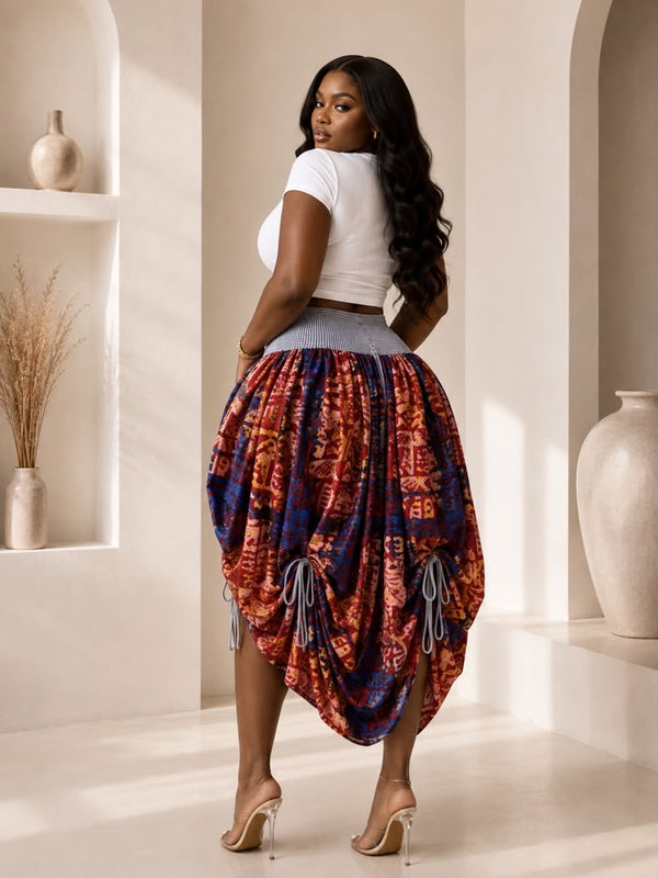 HELENA ADIRE DRAWSTRING SKIRT