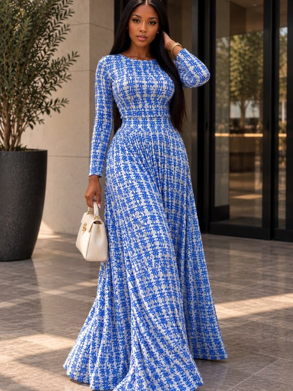 NANSIRA 2-PIECE PLISSE SKIRT SET