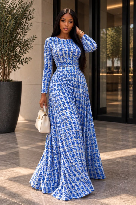 NANSIRA 2-PIECE PLISSE SKIRT SET