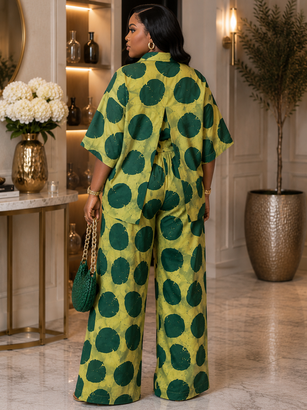 Simdi Ankara Print Two-Piece Matching Set – Luxury African Fashion