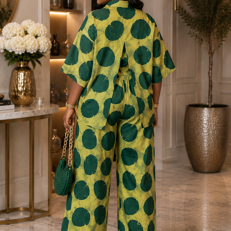 Simdi Ankara Print Two-Piece Matching Set – Luxury African Fashion