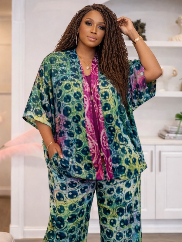 Amanda Adire 2-piece pant set