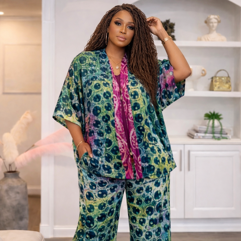 Amanda Adire 2-piece pant set