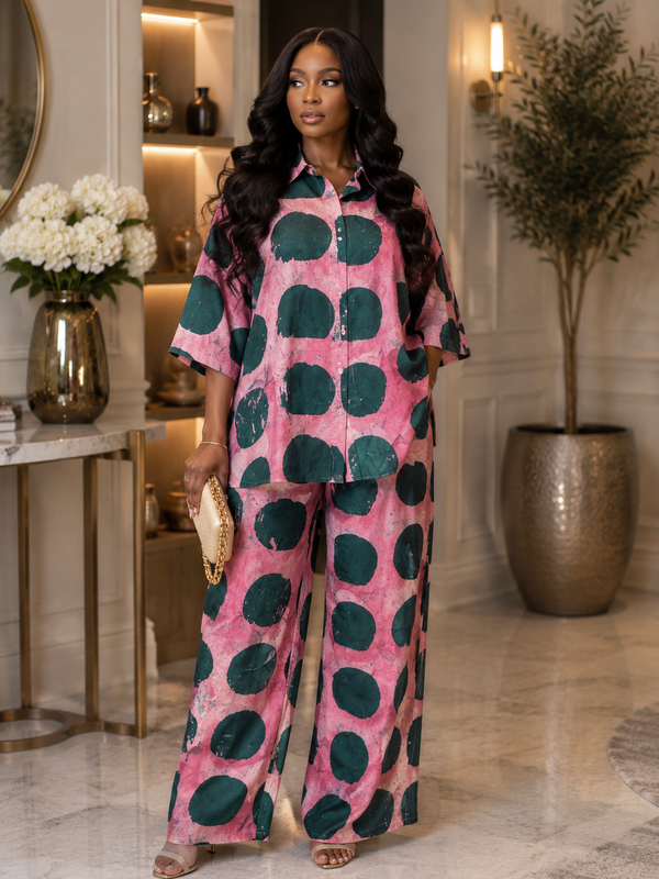 Simdi Ankara Print Two-Piece Matching Set – Luxury African Fashion